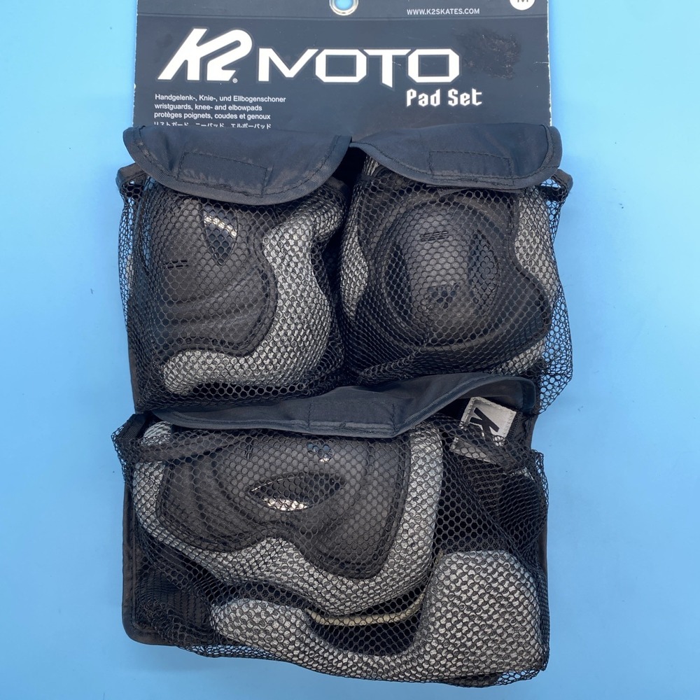 K2 Skates Protective Gear Adult Medium Wristguards, Knee & Elbow Pads Skateboard